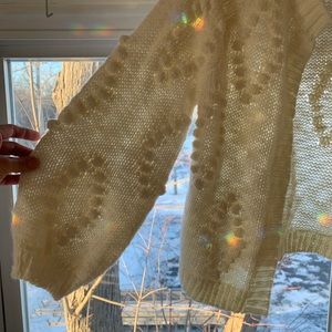 Cream lucky brand sweater